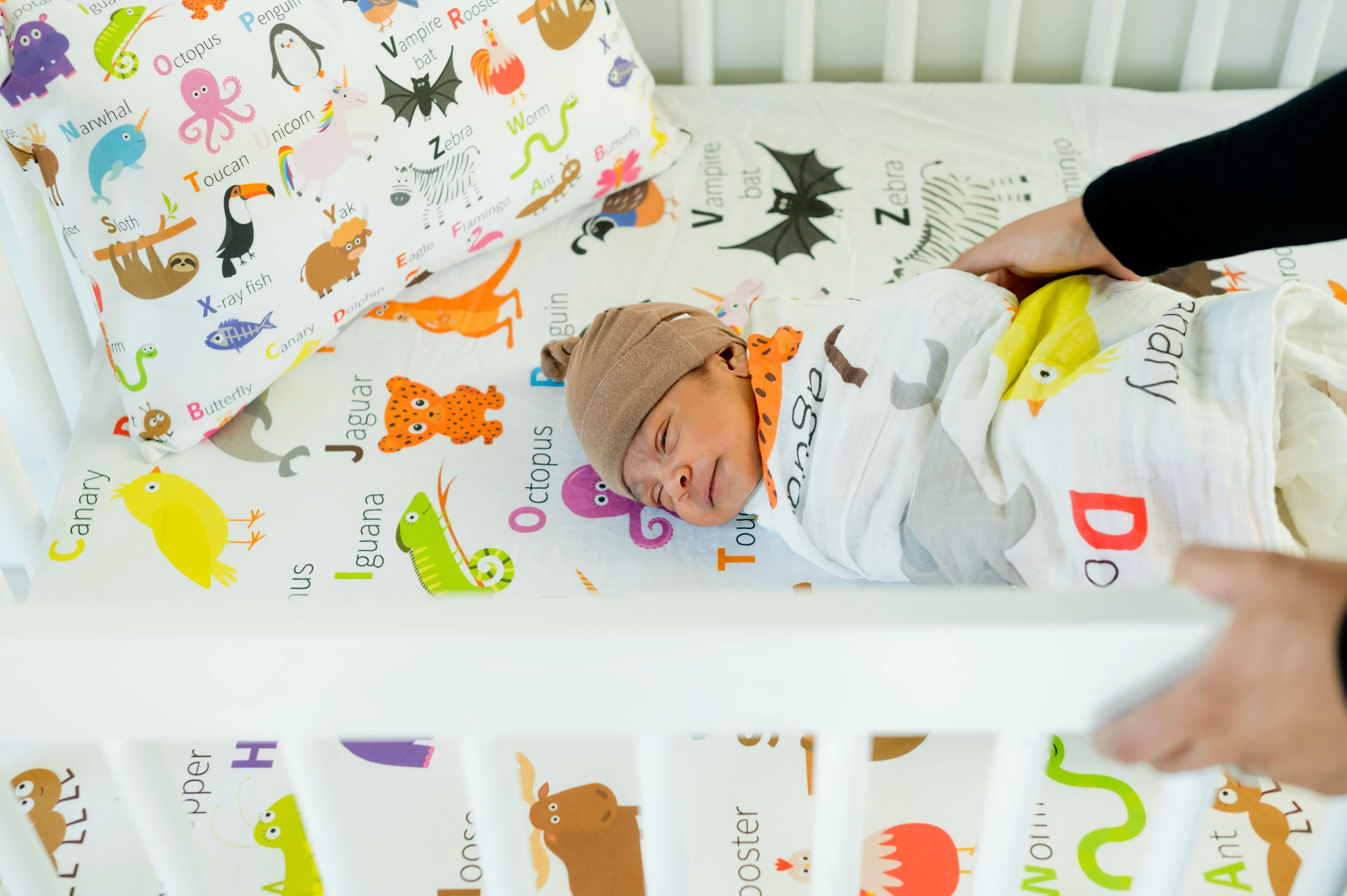 100% Cotton Toddler Pillowcase – Alphabet