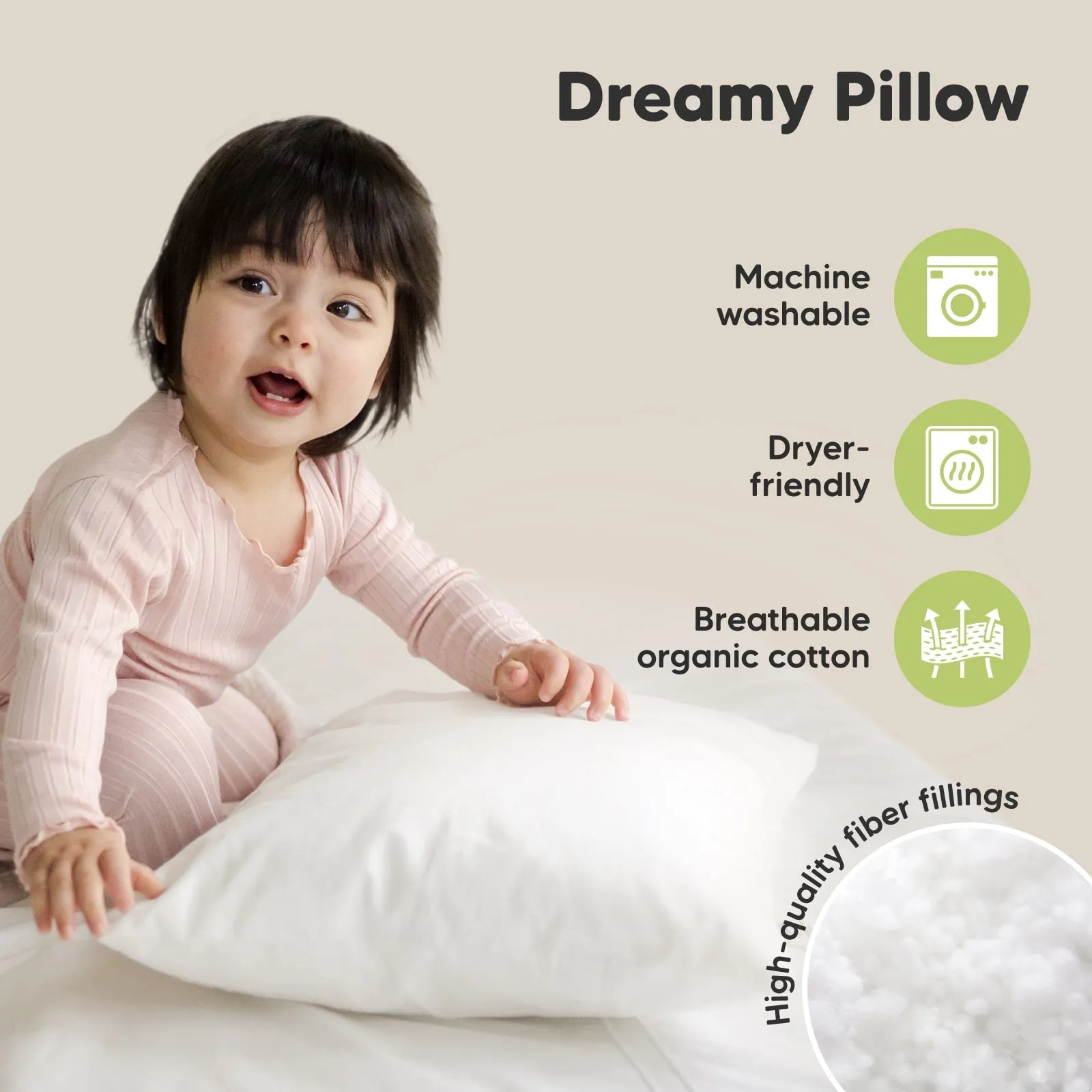 2-Pack Toddler Pillows (Bumble Bear)