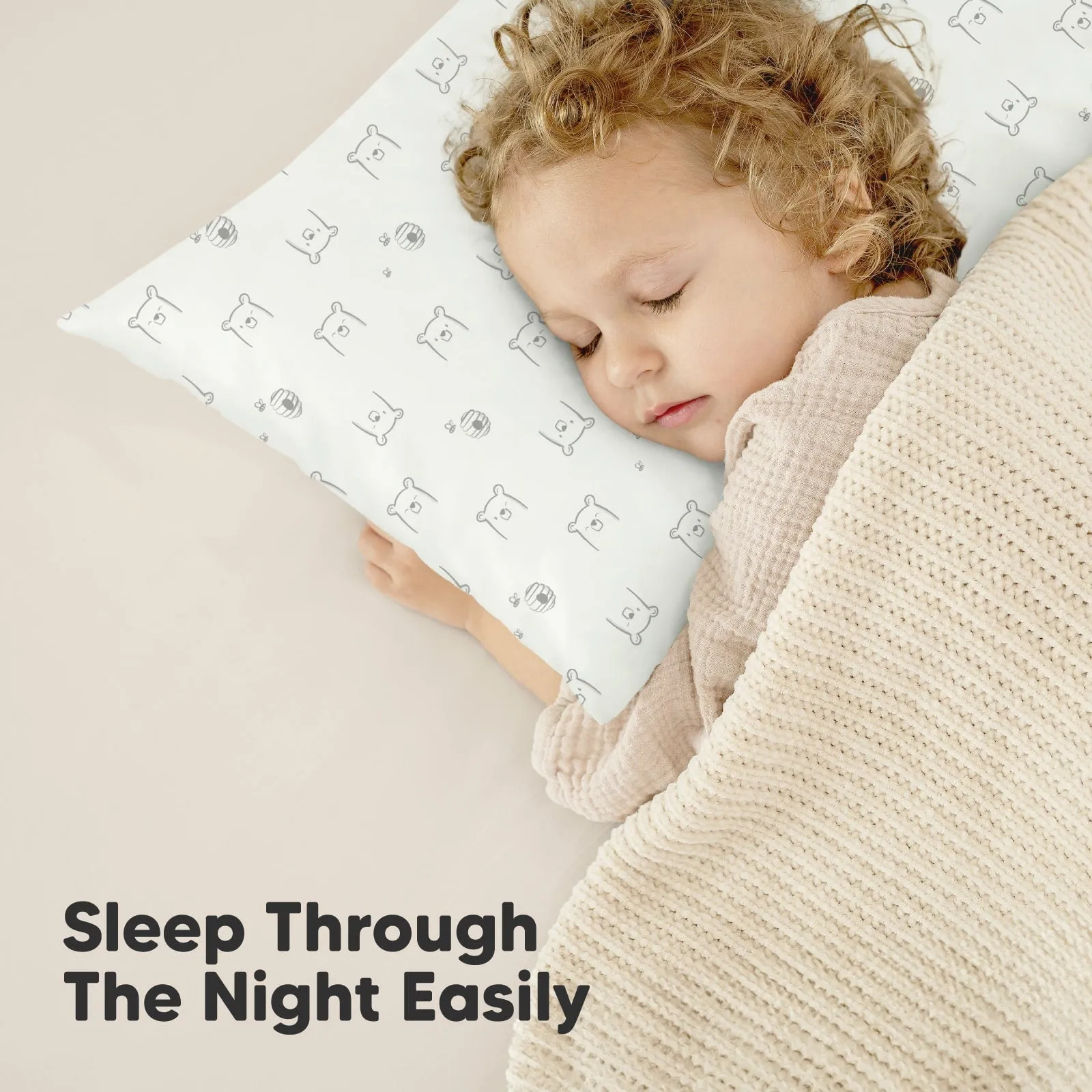 2-Pack Toddler Pillows (Bumble Bear)