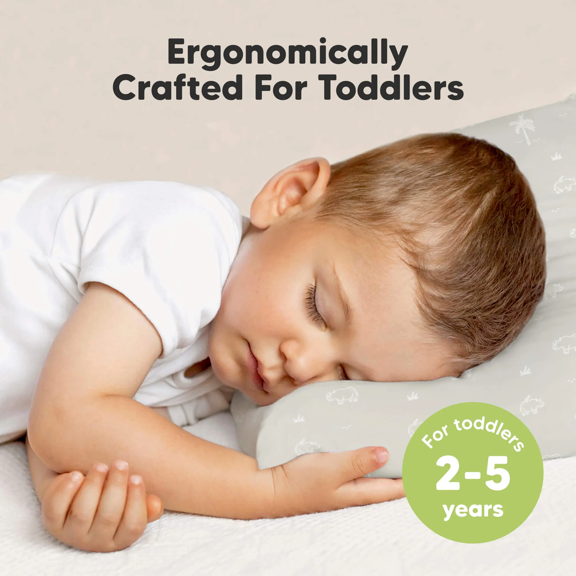 2-Pack Toddler Pillows (Wild Horns)
