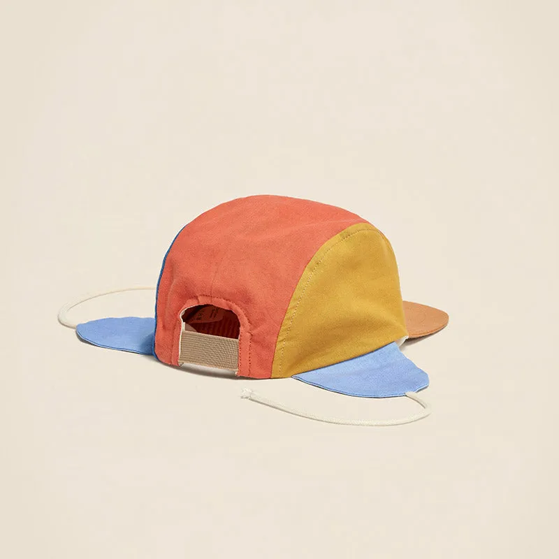5 Panel Cap with Ears ''Wolly Washed-Out Multi''