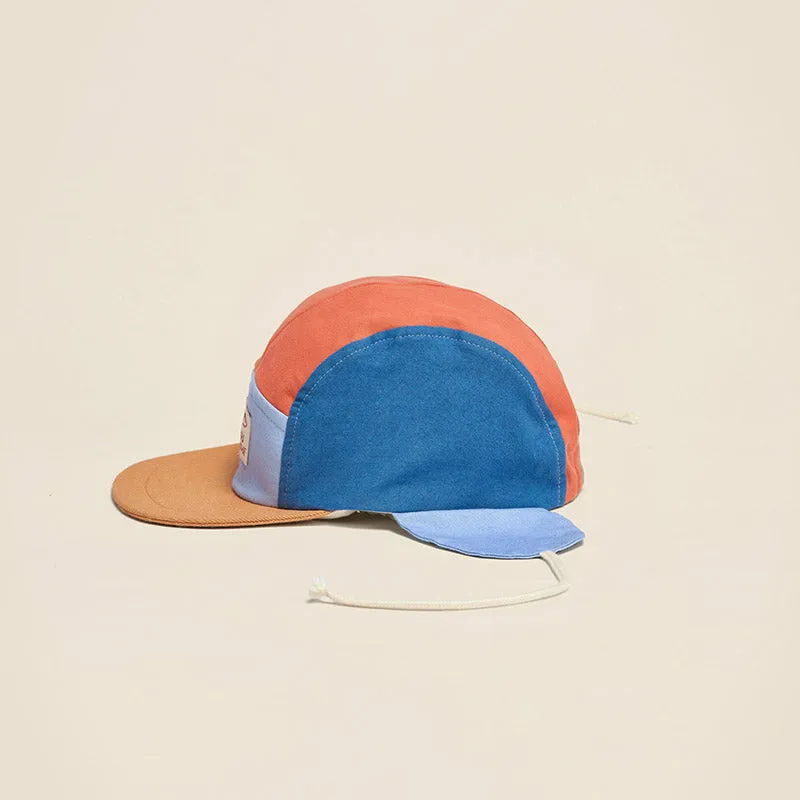 5 Panel Cap with Ears ''Wolly Washed-Out Multi''