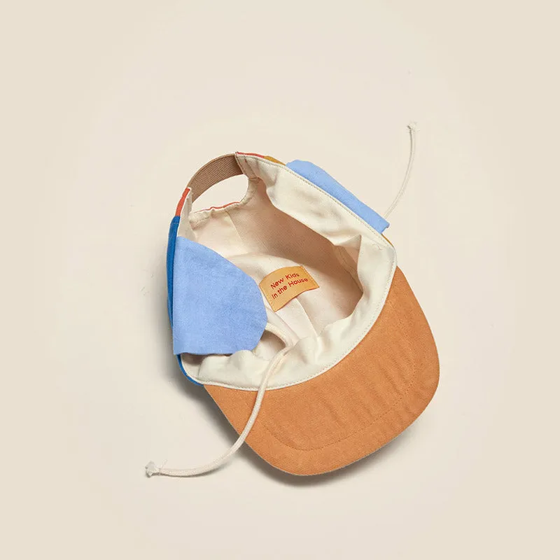 5 Panel Cap with Ears ''Wolly Washed-Out Multi''