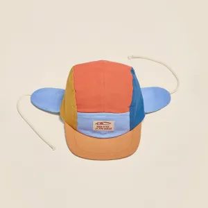 5 Panel Cap with Ears ''Wolly Washed-Out Multi''