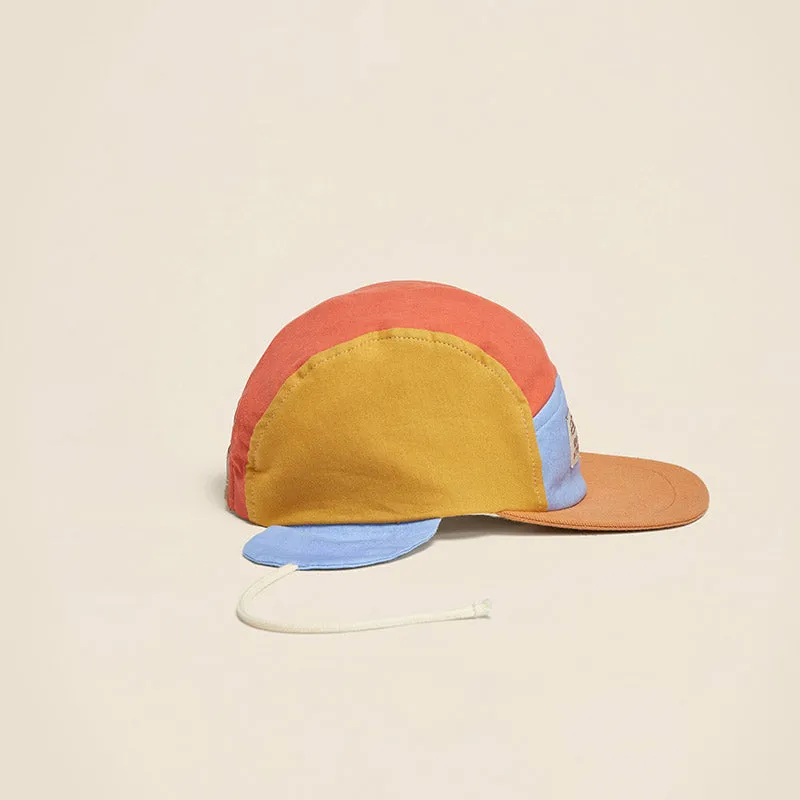 5 Panel Cap with Ears ''Wolly Washed-Out Multi''