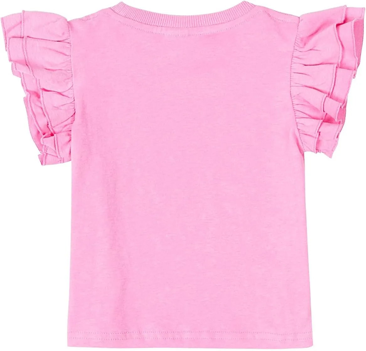 A&J DESIGN Baby & Toddler Girl Ruffle Heavyweight T-Shirts 12M-4T