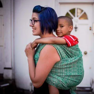 Ada Verde extra wide Woven Wrap by Didymos