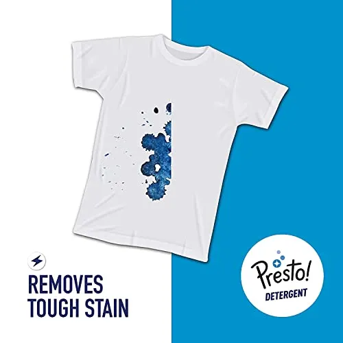 Amazon Brand - Presto! Super Blue Detergent Powder 8 Kg Twin (4Kg   4Kg) Pack