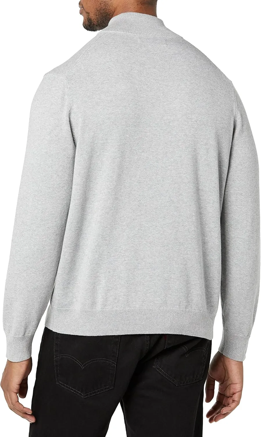 Amazon Essentials Men's 100% Cotton Quarter-Zip Sweater