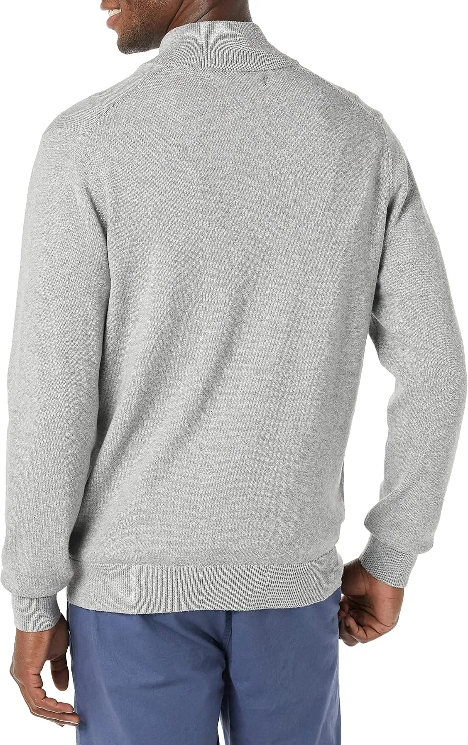 Amazon Essentials Men's 100% Cotton Quarter-Zip Sweater