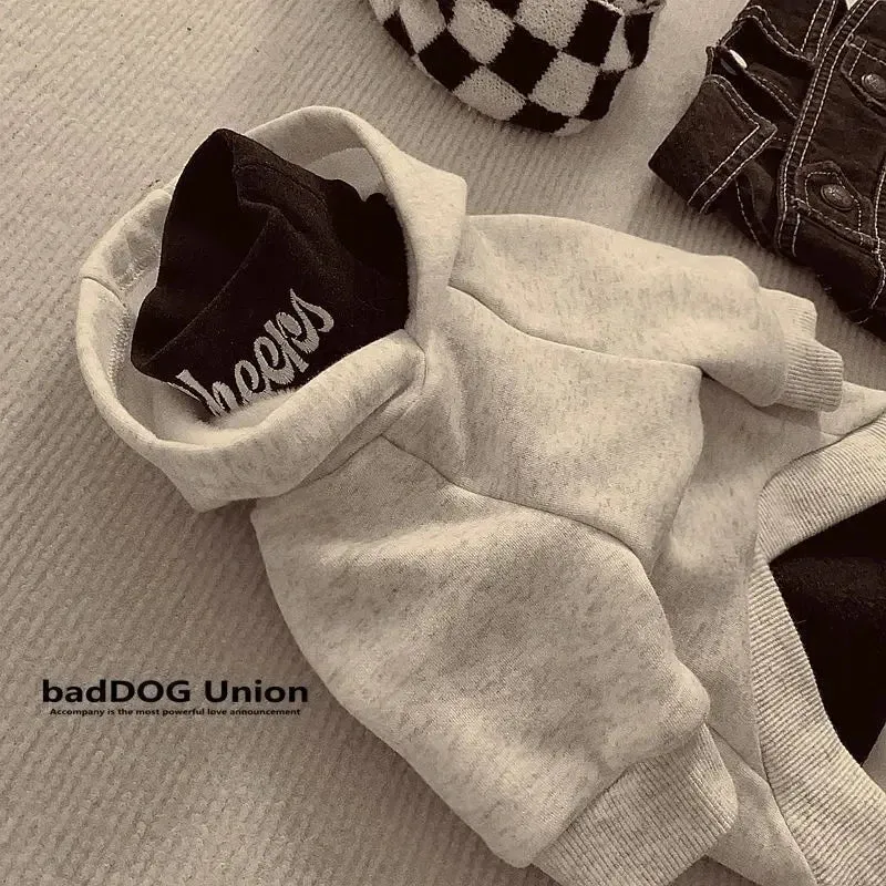 Anniepaw Letter Hoodie Fashion Cotton Pet Clothing for Small Dogs French Bulldog Print