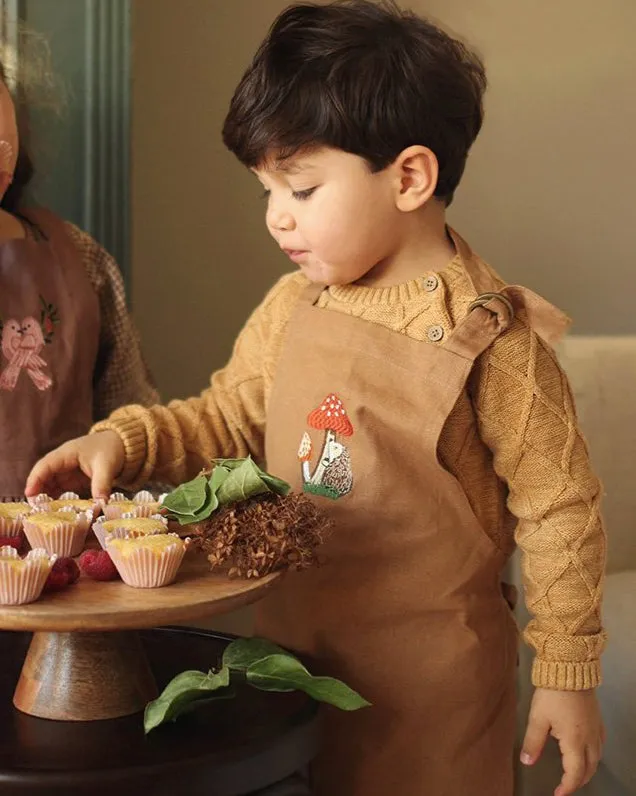 Avery Row Kid's Apron - Woodland Hedgehog