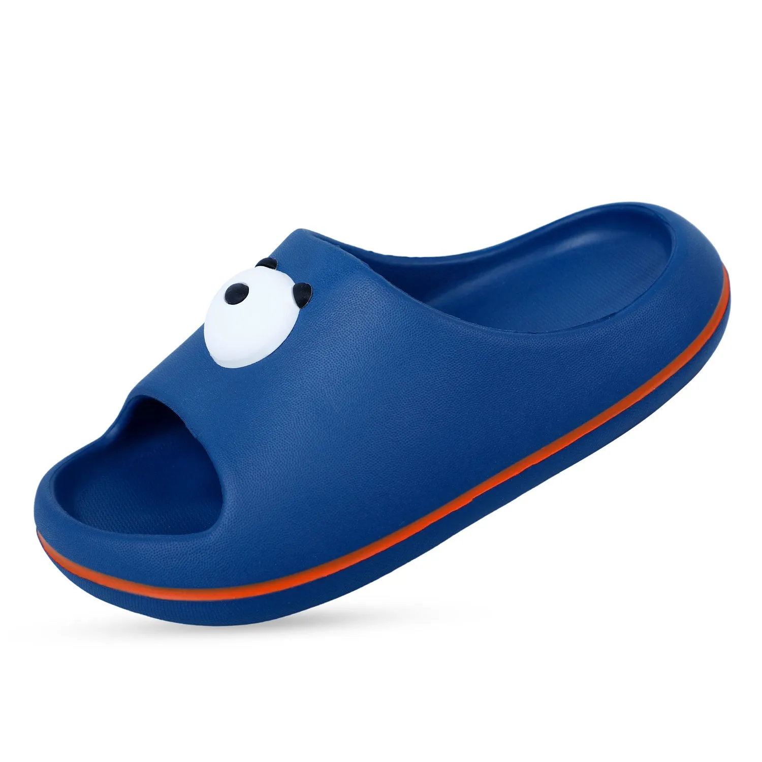 Baby Moo Panda Flip Flop Sliders - Blue