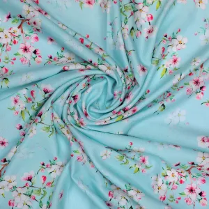 Beautiful Rama Floral Vine Digital Printed Fabric