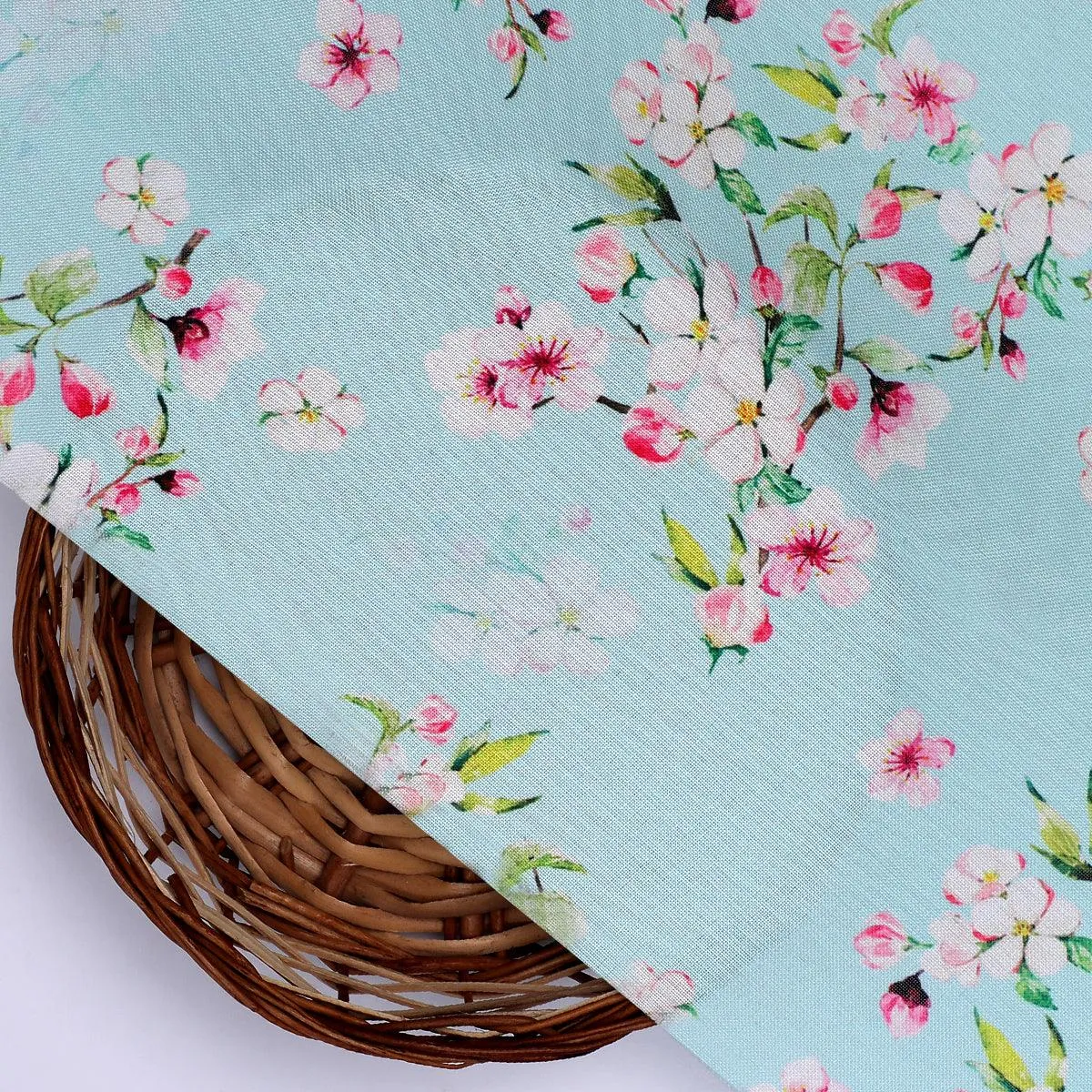 Beautiful Rama Floral Vine Digital Printed Fabric