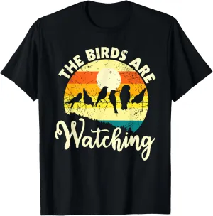 Birding & Bird Lover Shirts Unisex Kids Black Short Sleeve Modern Letter Print T-Shirt