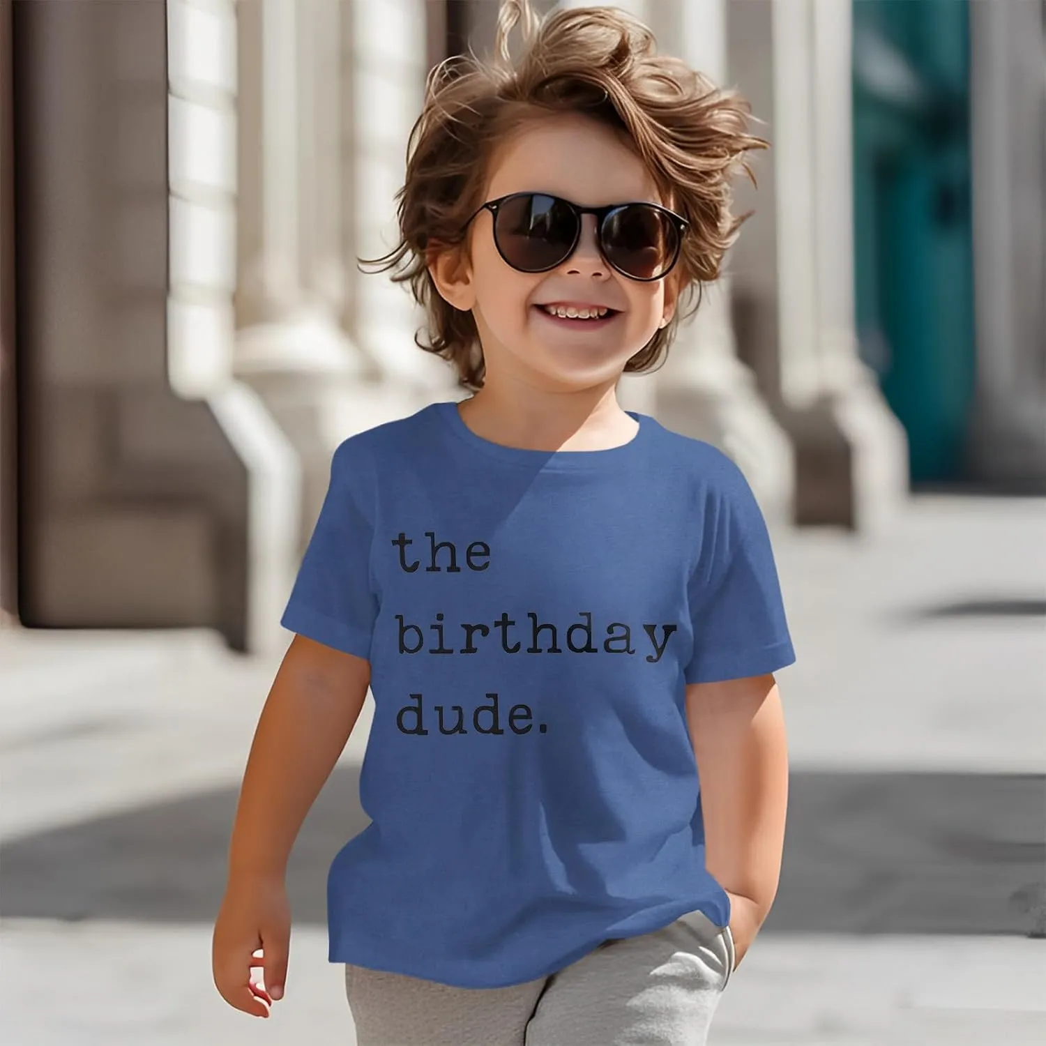 Birthday Boy Shirt Birthday Dude Tshirt 2nd 3rd 4th 5th 6th Toddler Boys B-Day Party Tee Tops
