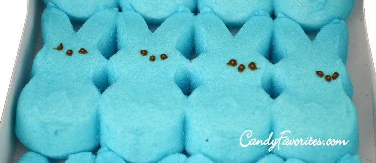Blue Marshmallow Peeps Bunnies 12 Packs