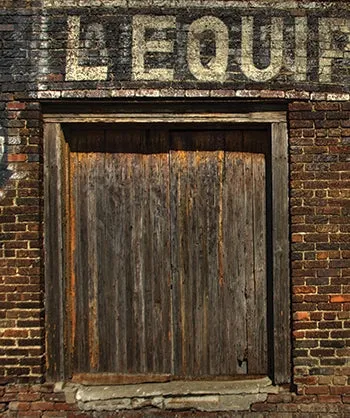 Boarded Window Printed Backdrop