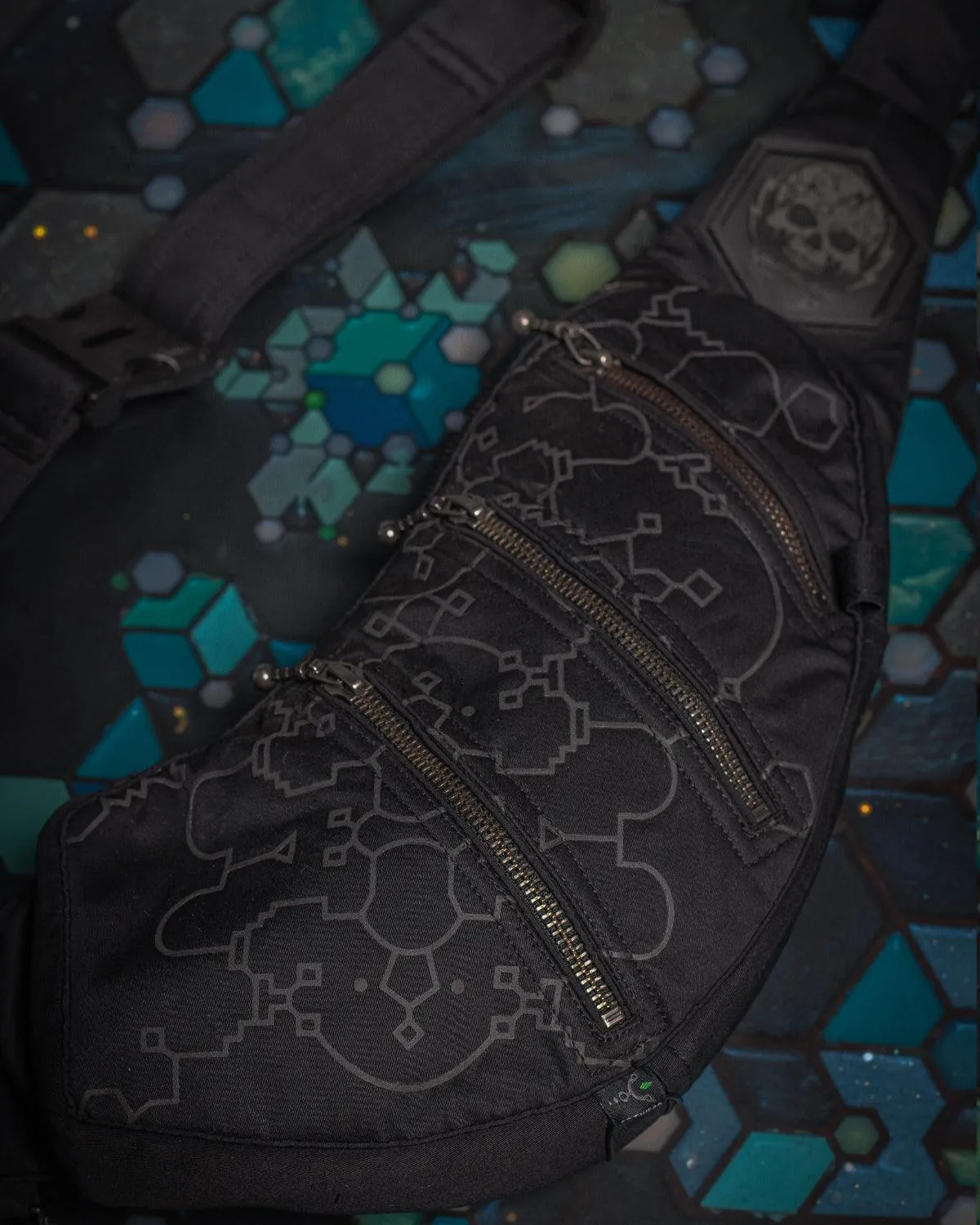 Botta Bag / Cotton Printed Black - IKARO