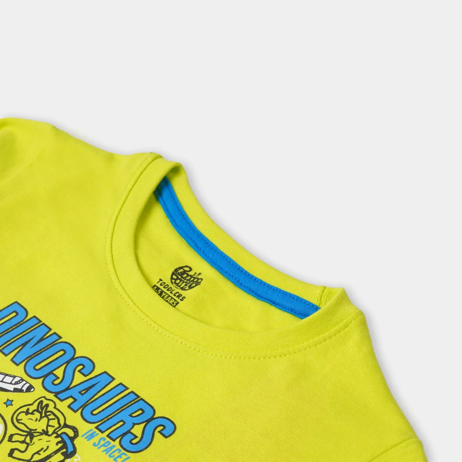 Boys T-Shirt Dino In Space - Green