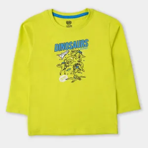 Boys T-Shirt Dino In Space - Green