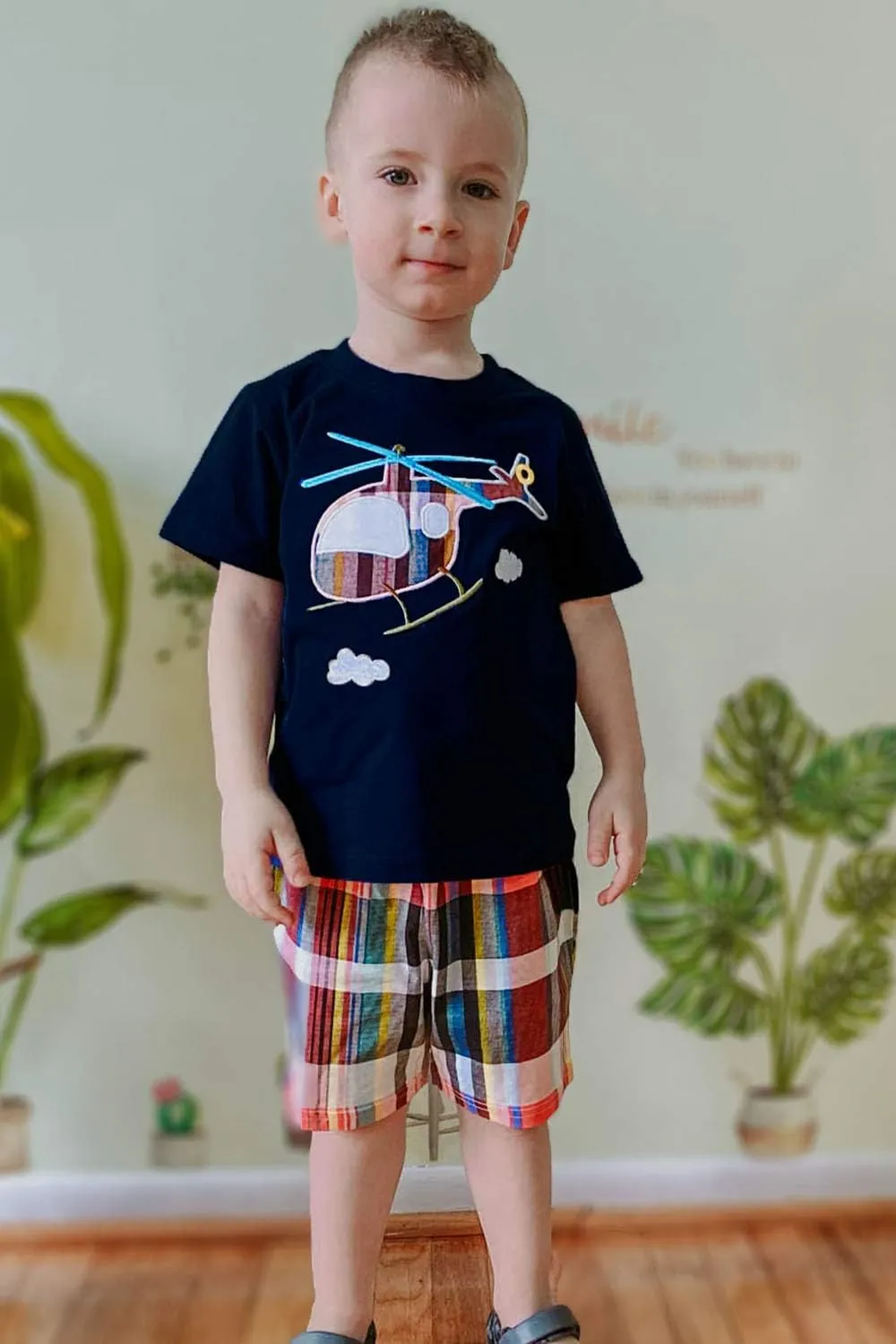 Bumeex Toddler Boy's Short Sleeve T-Shirt and Short Outfit Set 2-7T
