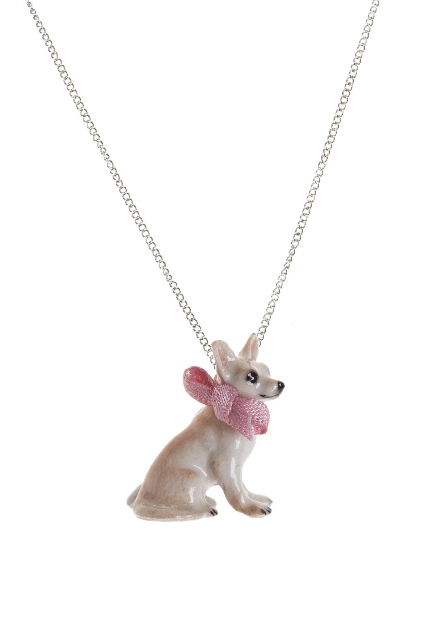 Chihuahua necklace by And Mary in porcelaine