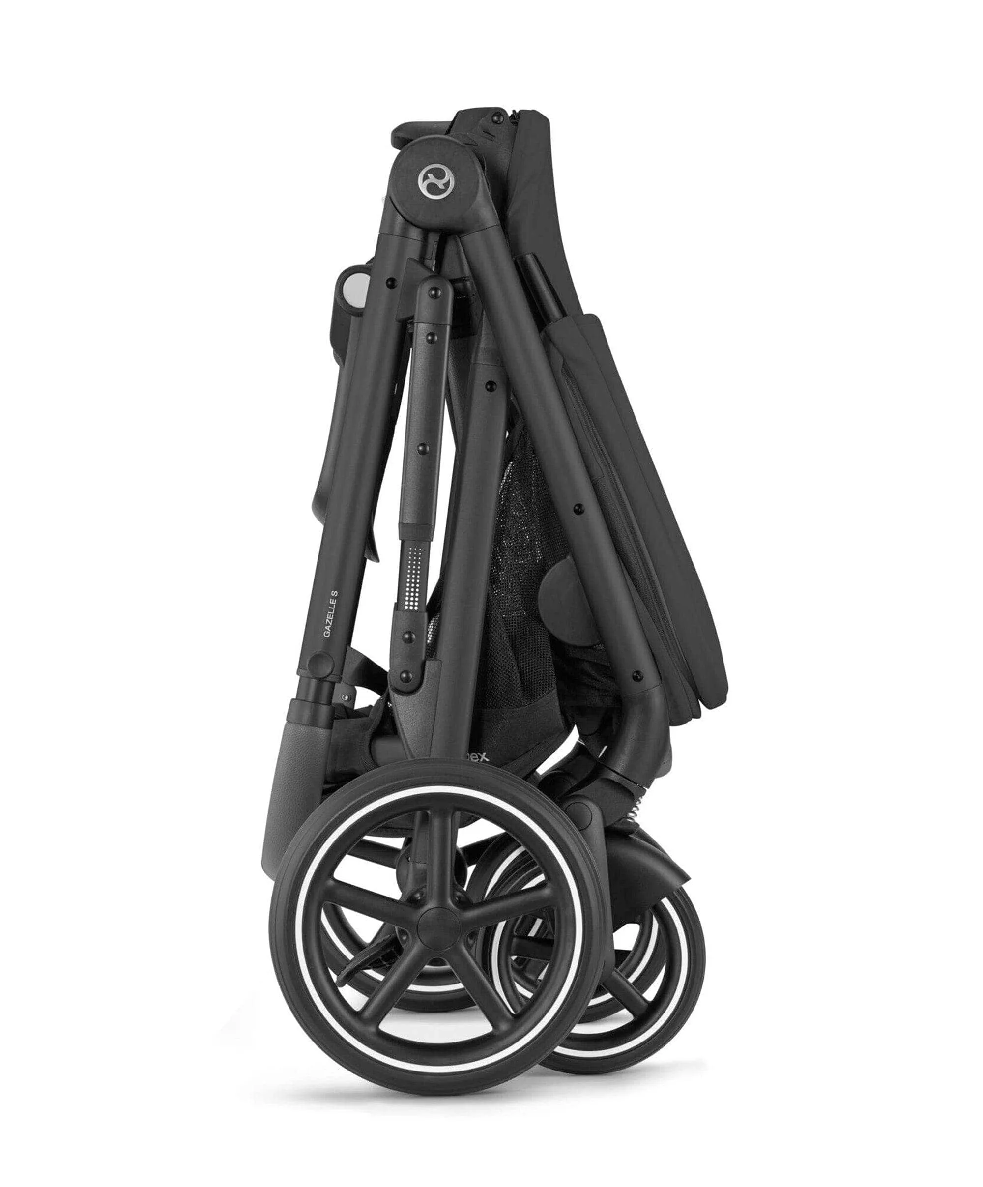 Cybex Gazelle S Pushchair Bundle - Moon Black (6 Piece) with Aton B2 Car Seat
