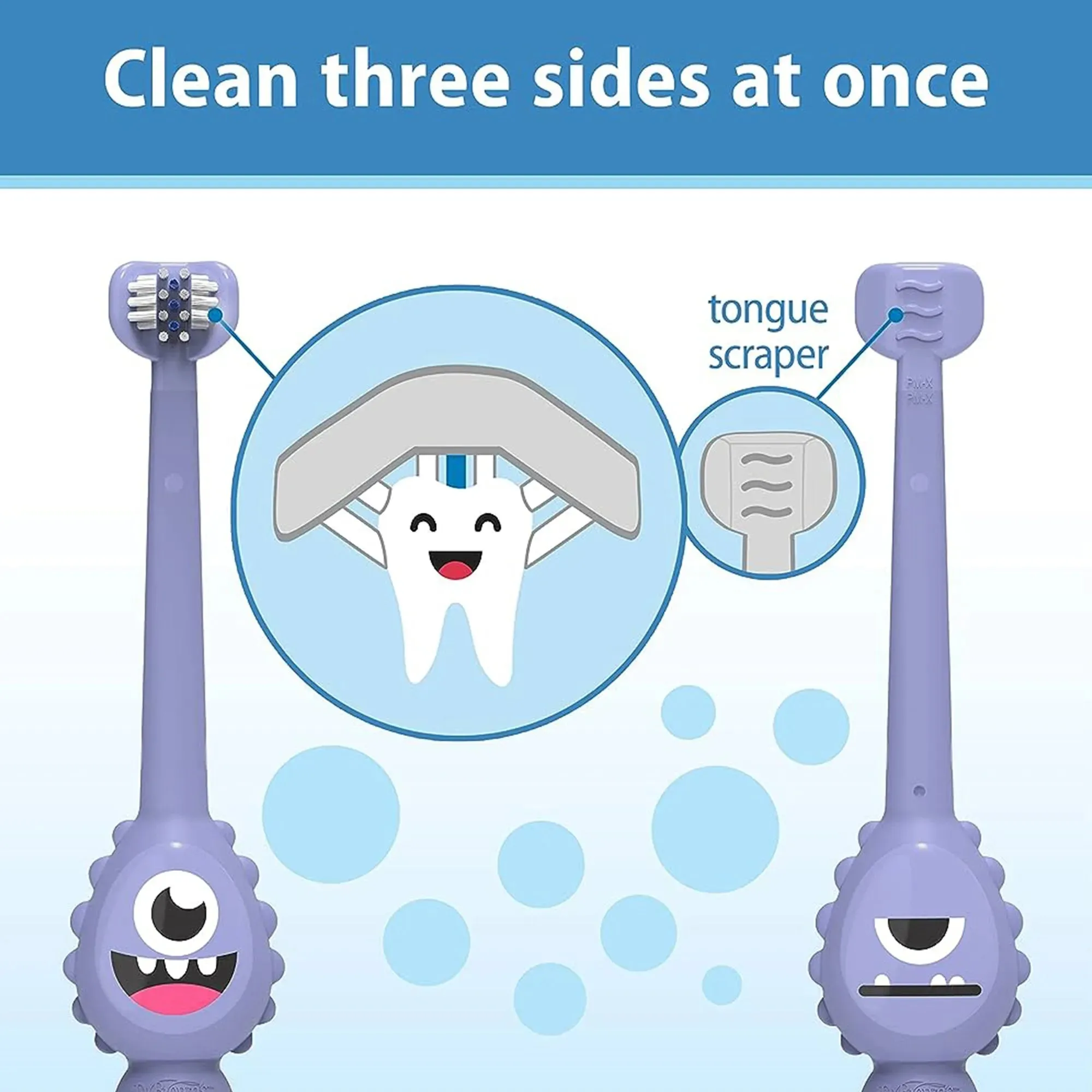Dr. Brown's ToothScrubber Toddler Toothbrush, Monster Design (1-4 Yrs)