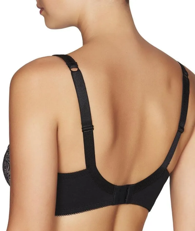 Fayreform Delicate Lace Maternity Wire-free Bra - Black/Cream Tan