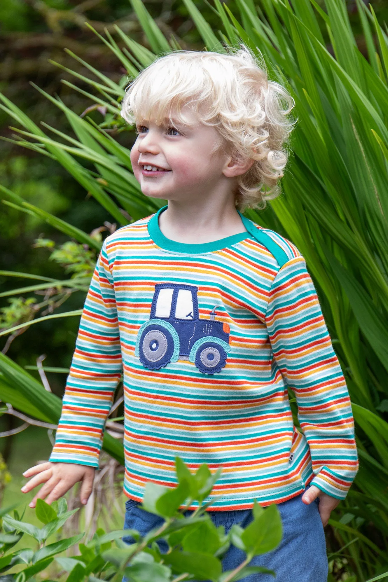 Frugi Baby Boy Orion Applique Top