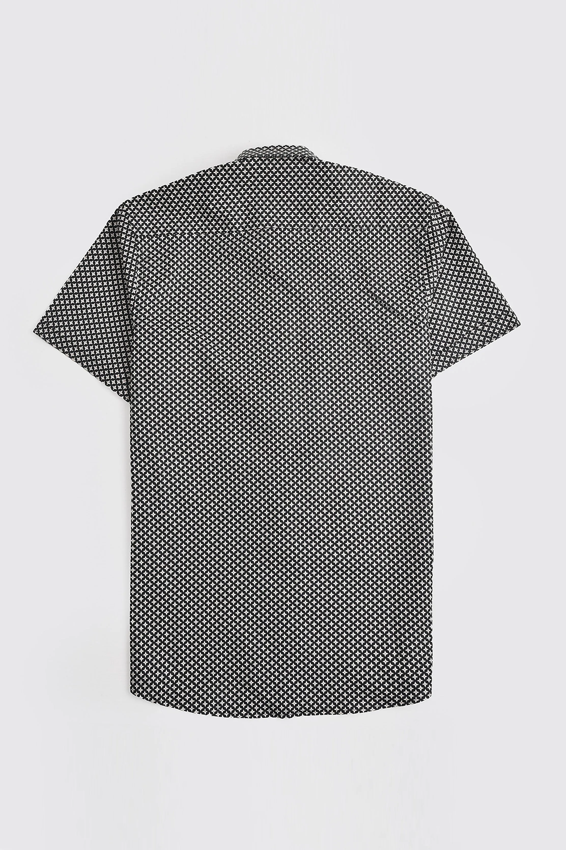 Geometric Graphite Printed Shirt