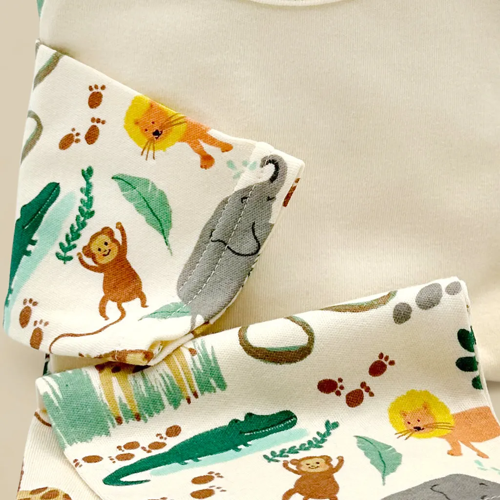 Georgie Giraffe Soft Toy with Jungle Pyjamas and Birthday Balloon