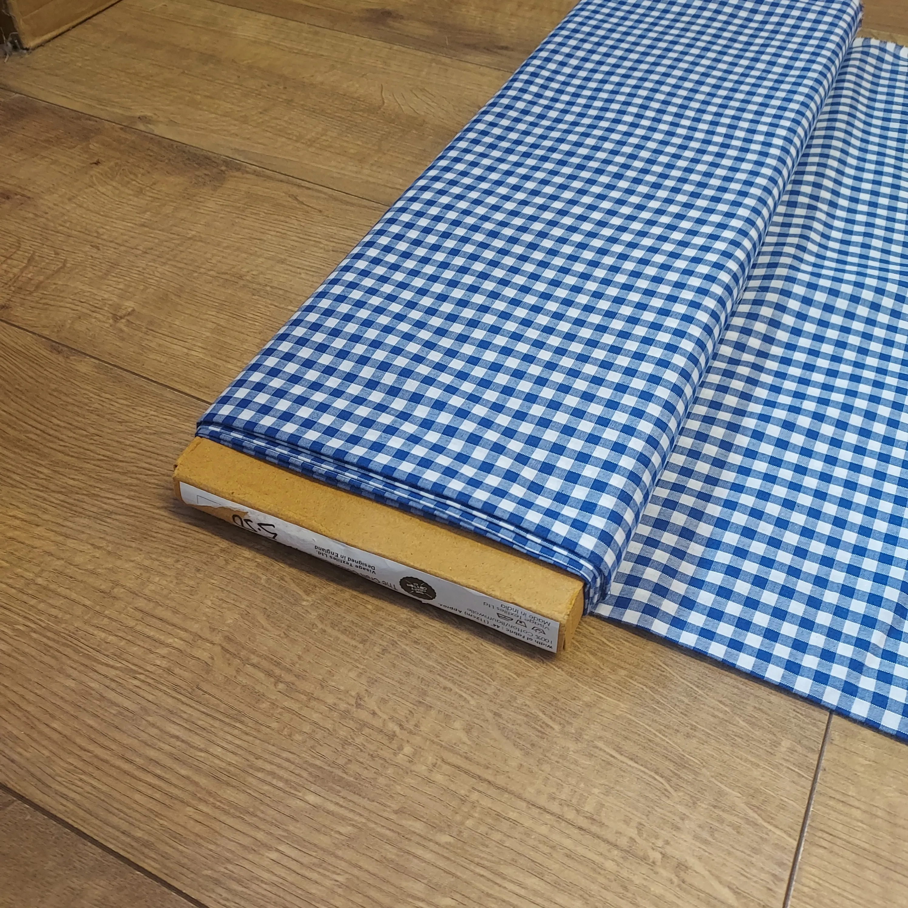 Gingham 1/4in Check Cotton Fabric - Various Shades