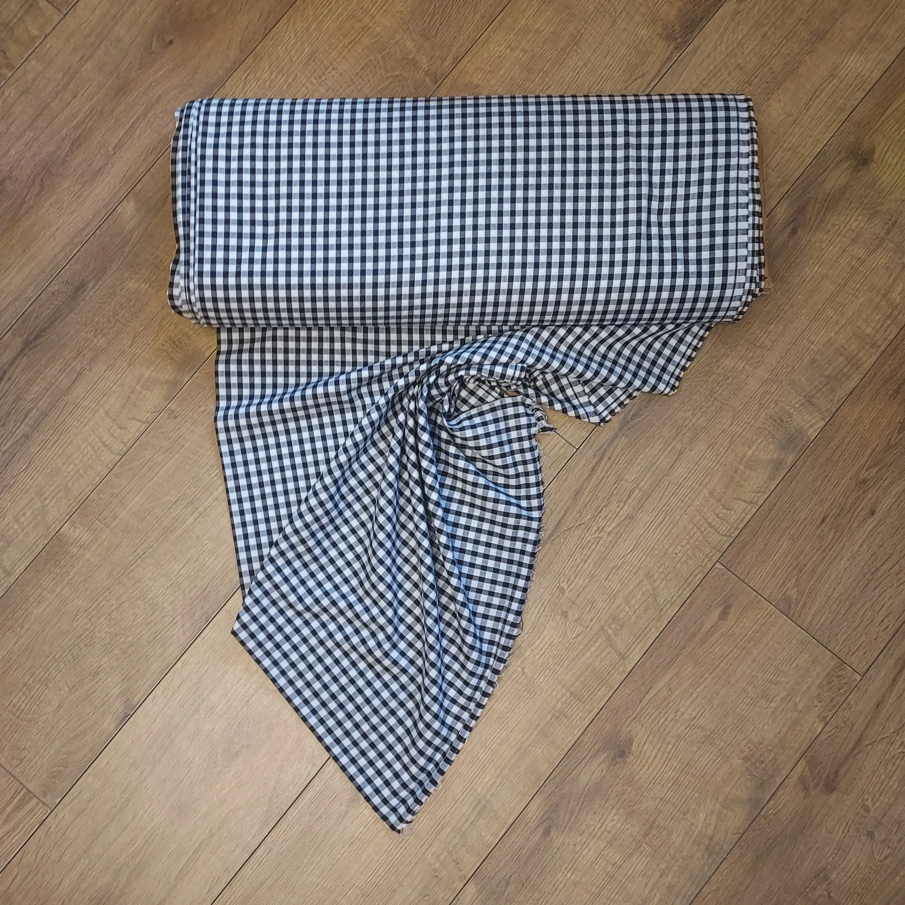 Gingham 1/4in Check Cotton Fabric - Various Shades