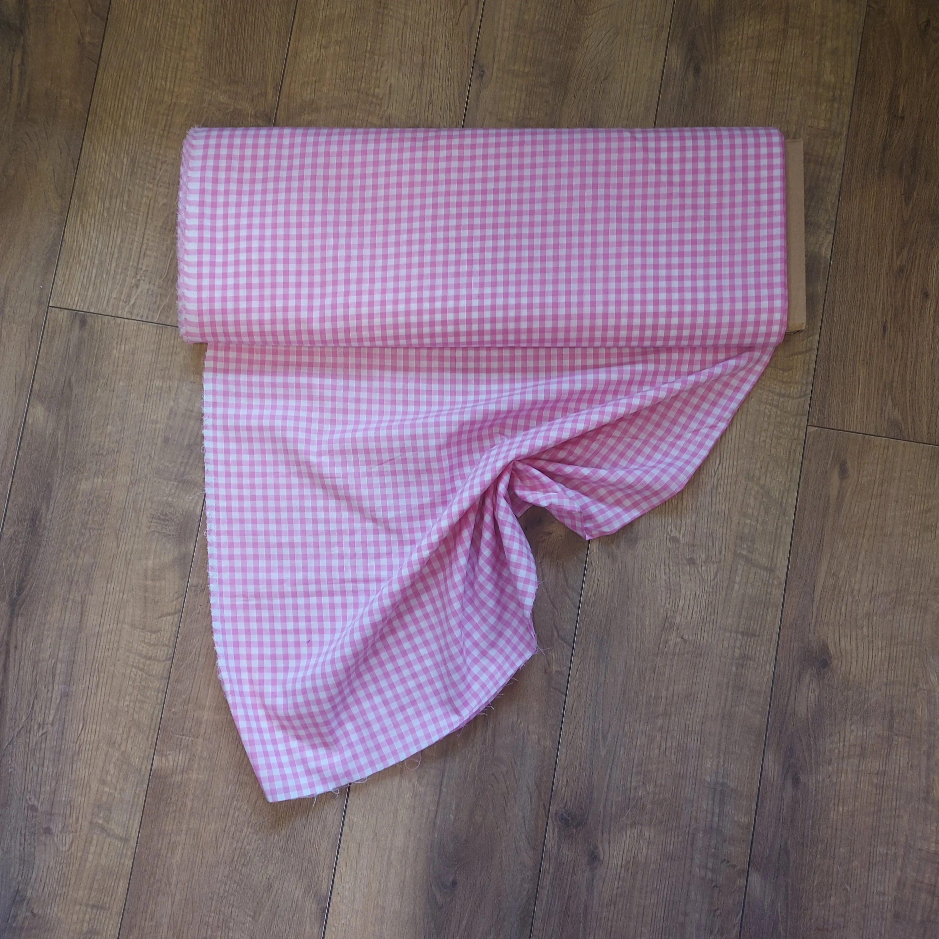 Gingham 1/4in Check Cotton Fabric - Various Shades