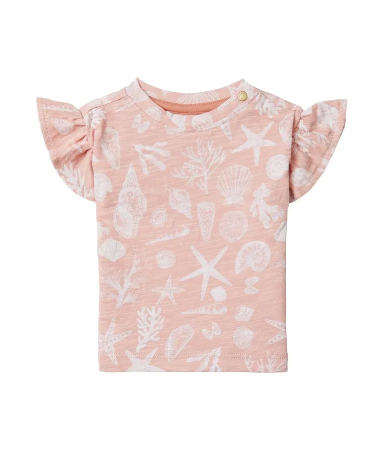 Girl's Cotton Covina T-shirt - Peach Beige