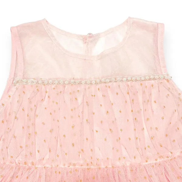 Gold Dots Mesh Dress