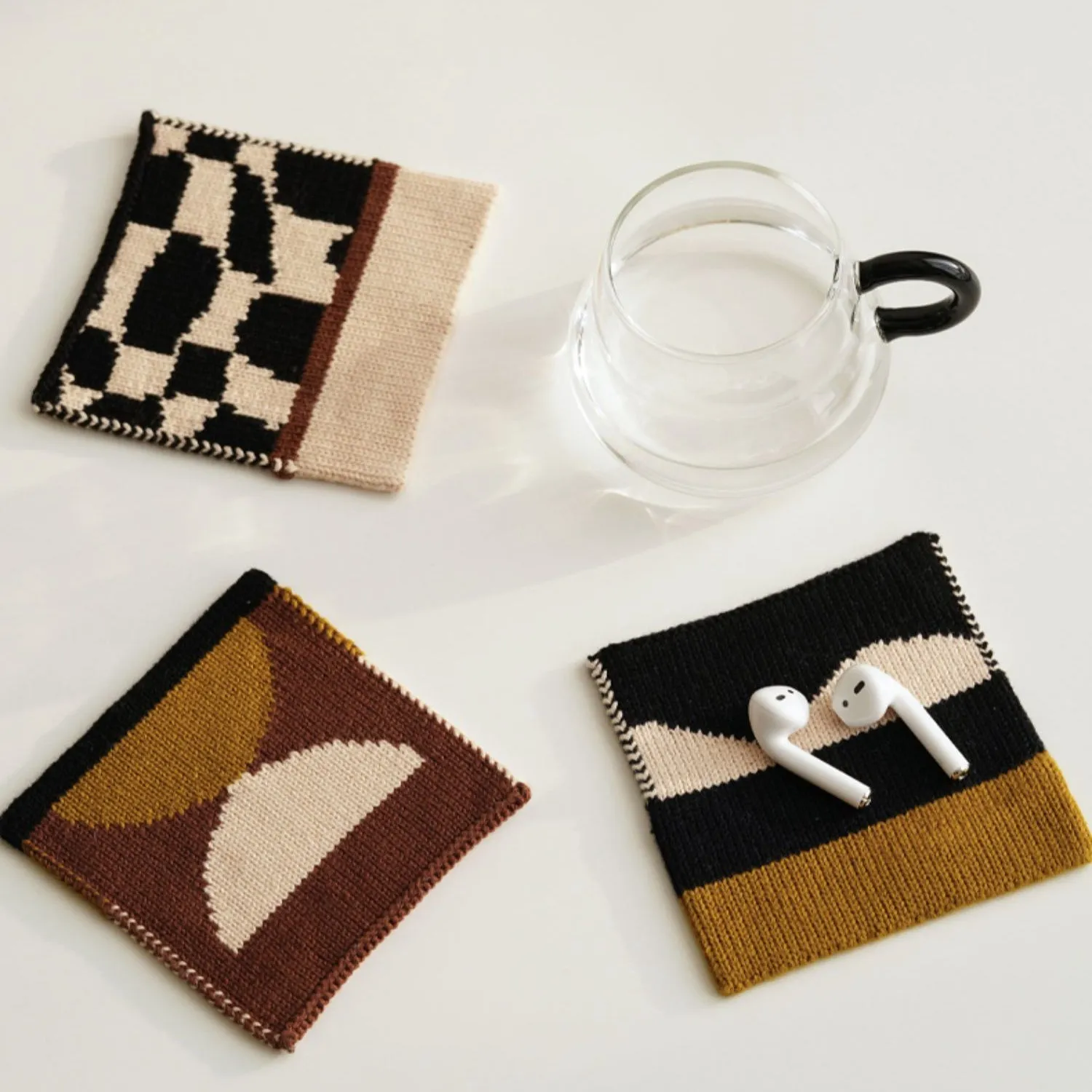 Hand Knitting Cup Coaster