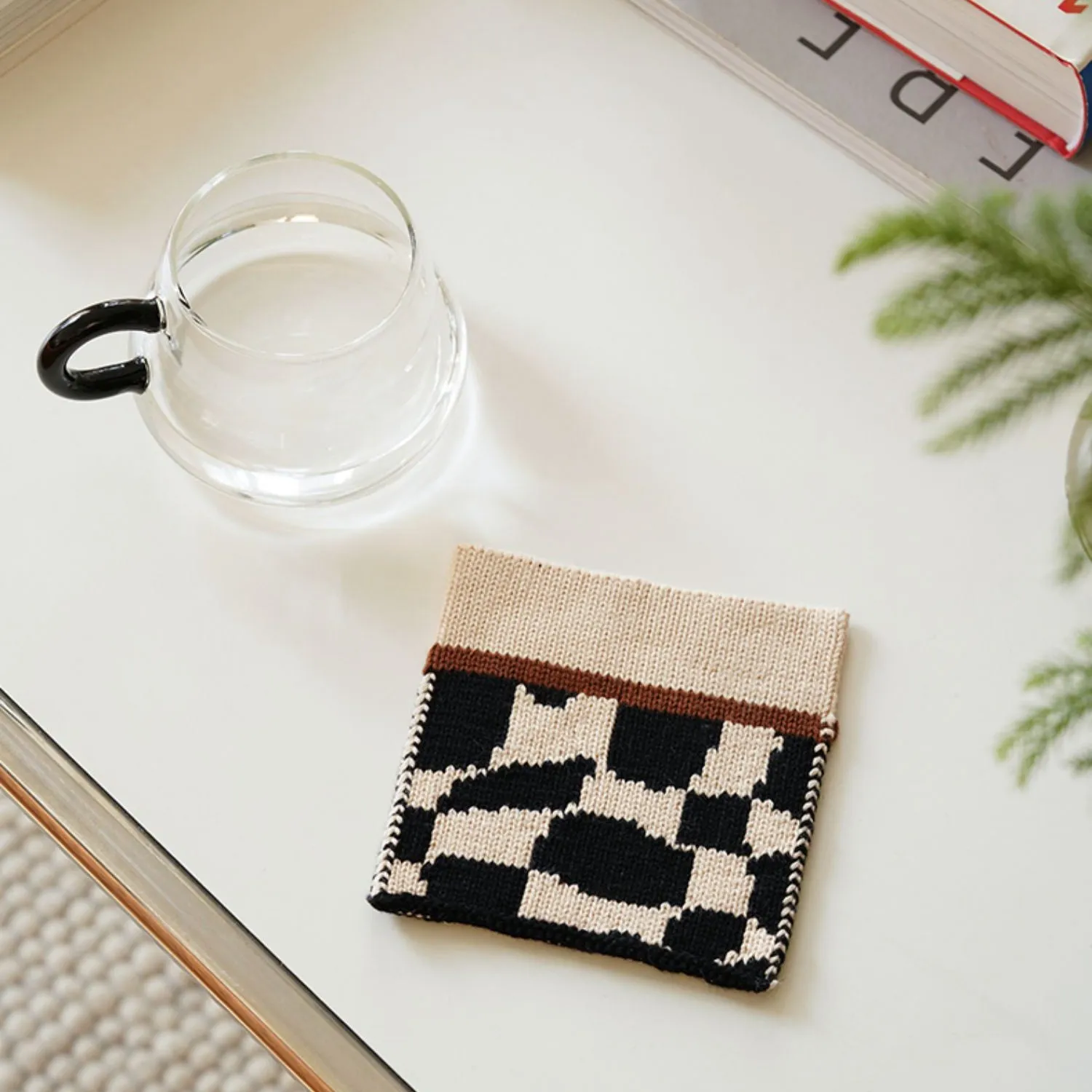 Hand Knitting Cup Coaster