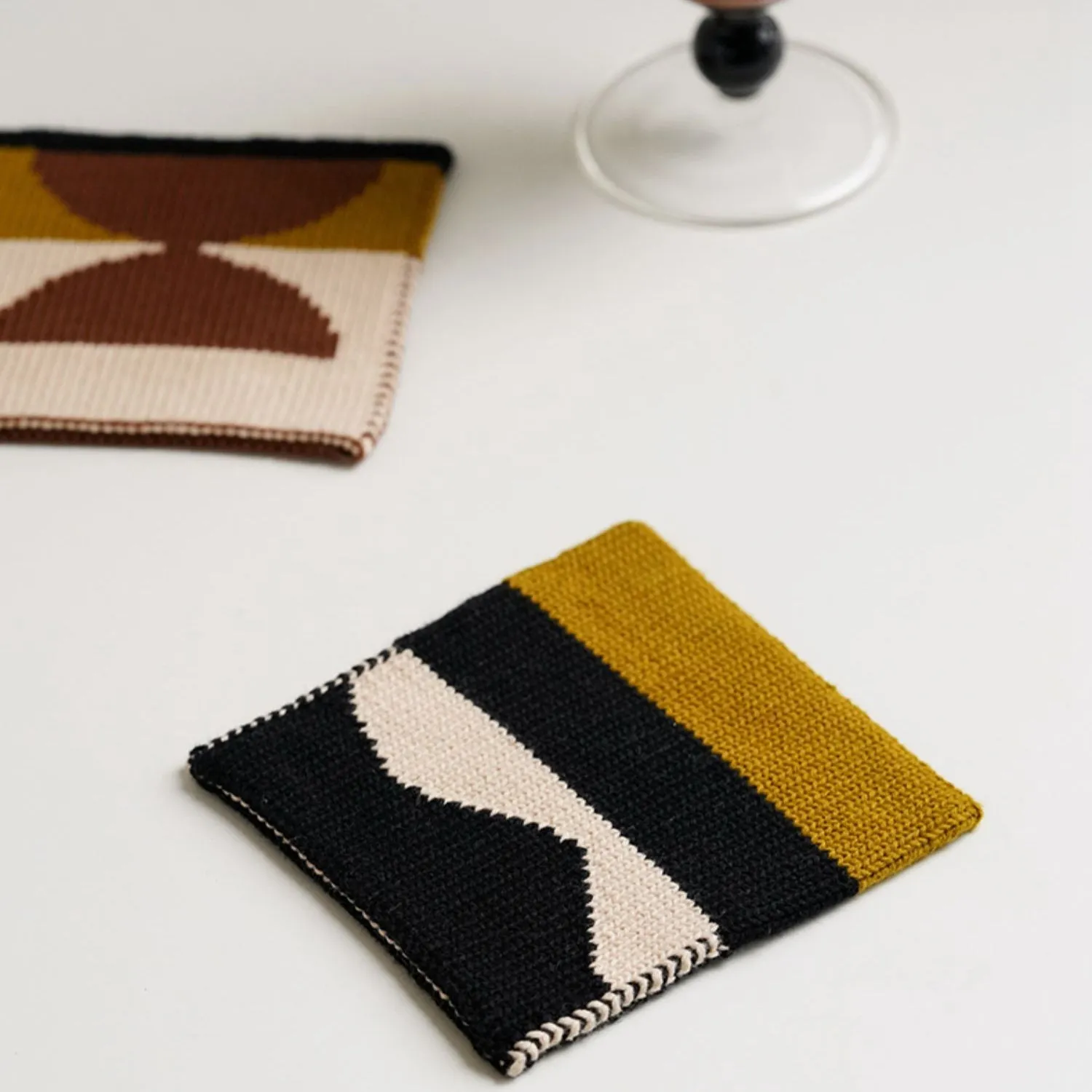 Hand Knitting Cup Coaster