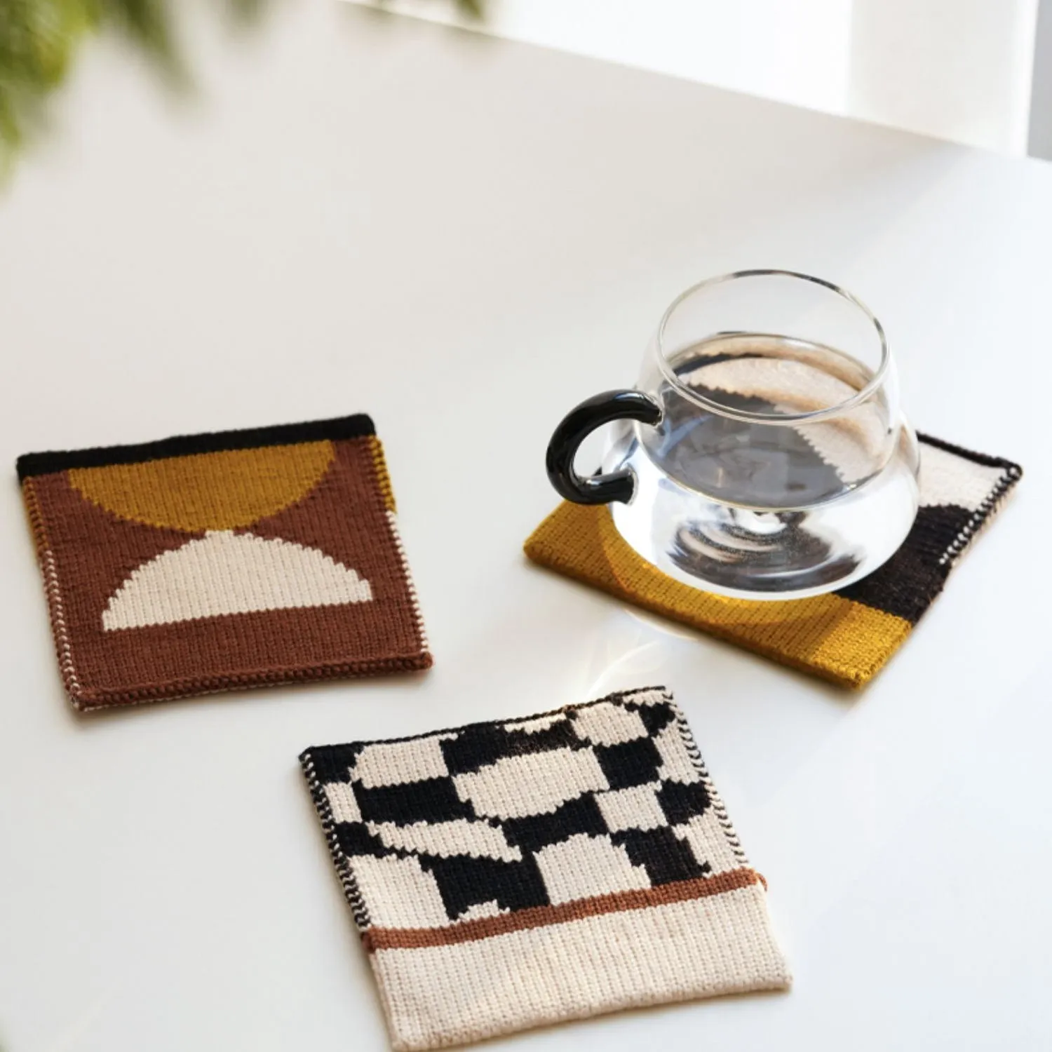 Hand Knitting Cup Coaster
