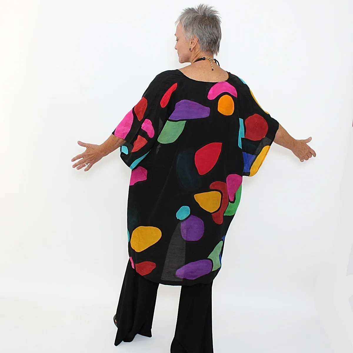 Jewel Tone Dramatic Kimono