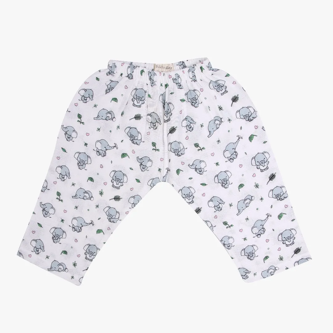 Jumbo The Elephant- Muslin Sleep Suit Girls