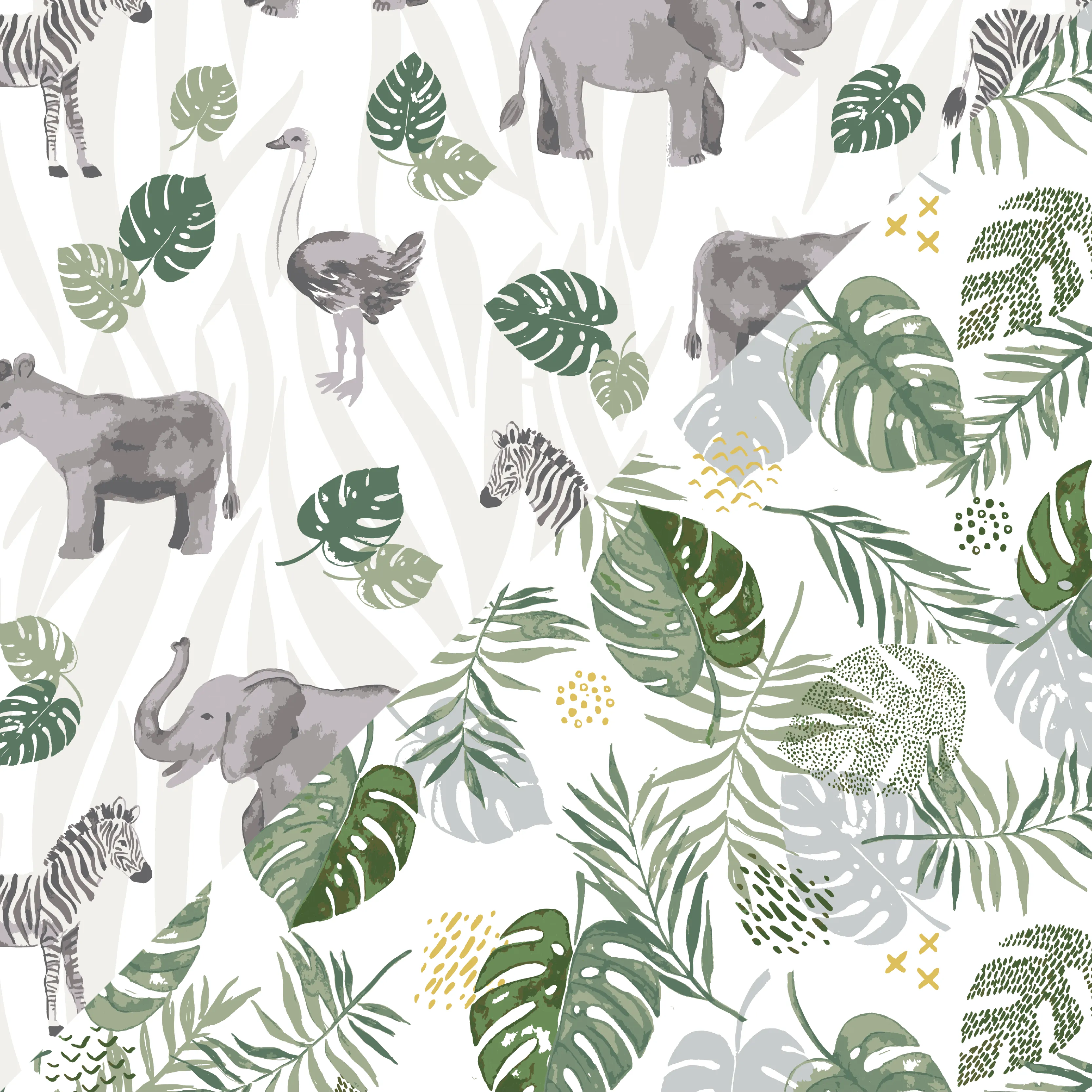 Jungle   Rainforest Classic Muslin Super Snuggle Blanket