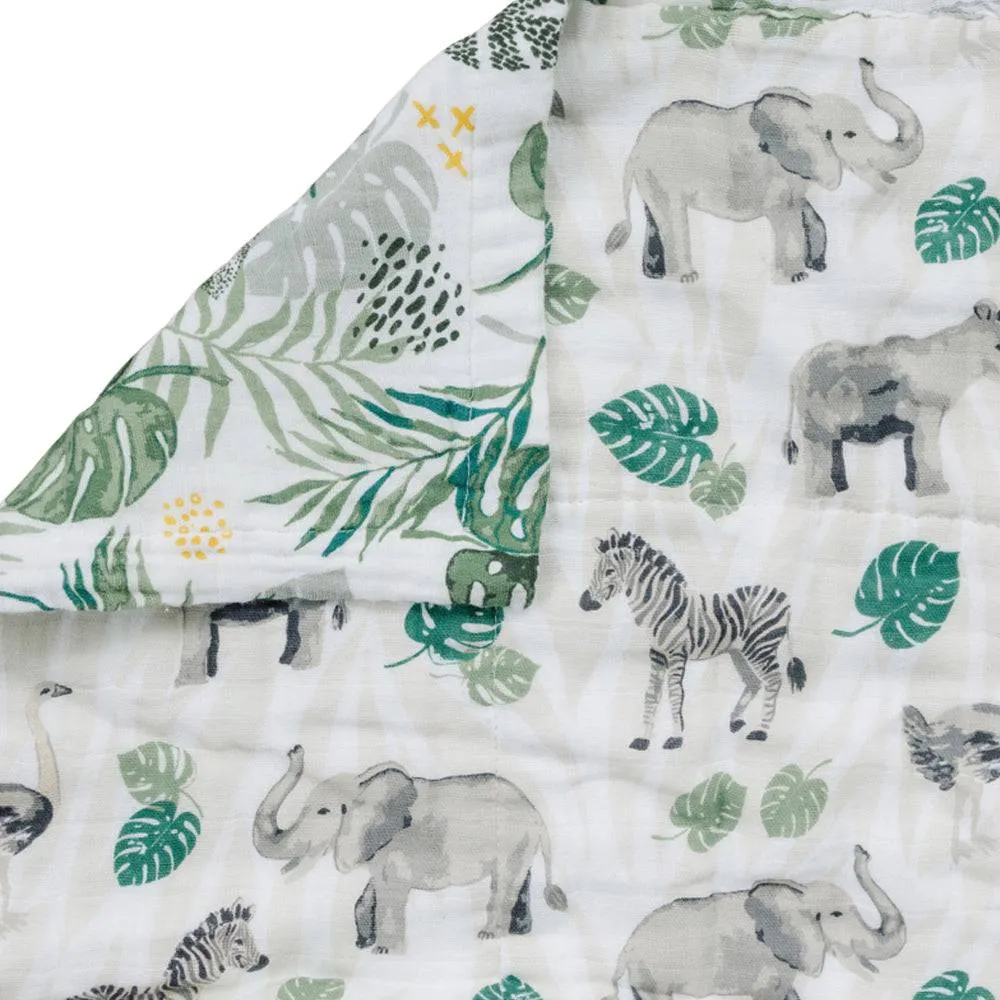 Jungle   Rainforest Classic Muslin Super Snuggle Blanket