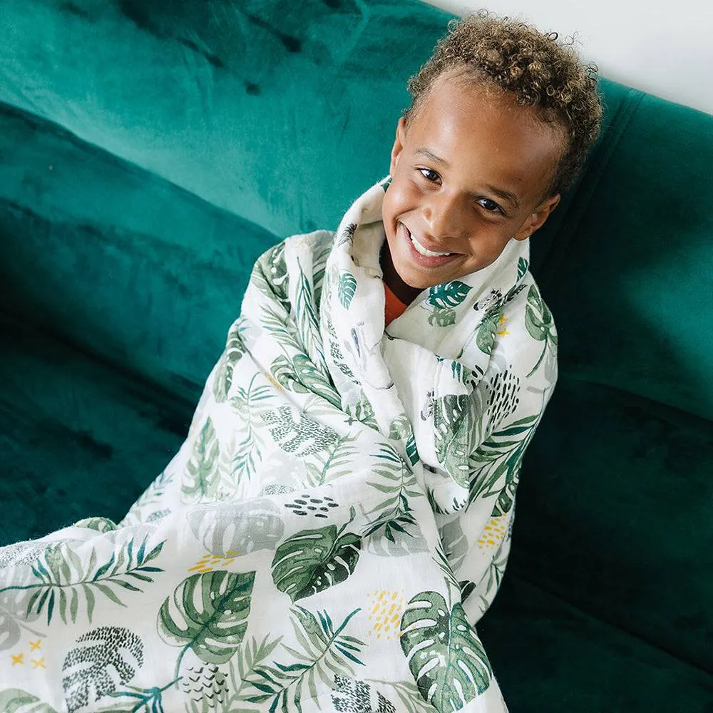 Jungle   Rainforest Classic Muslin Super Snuggle Blanket