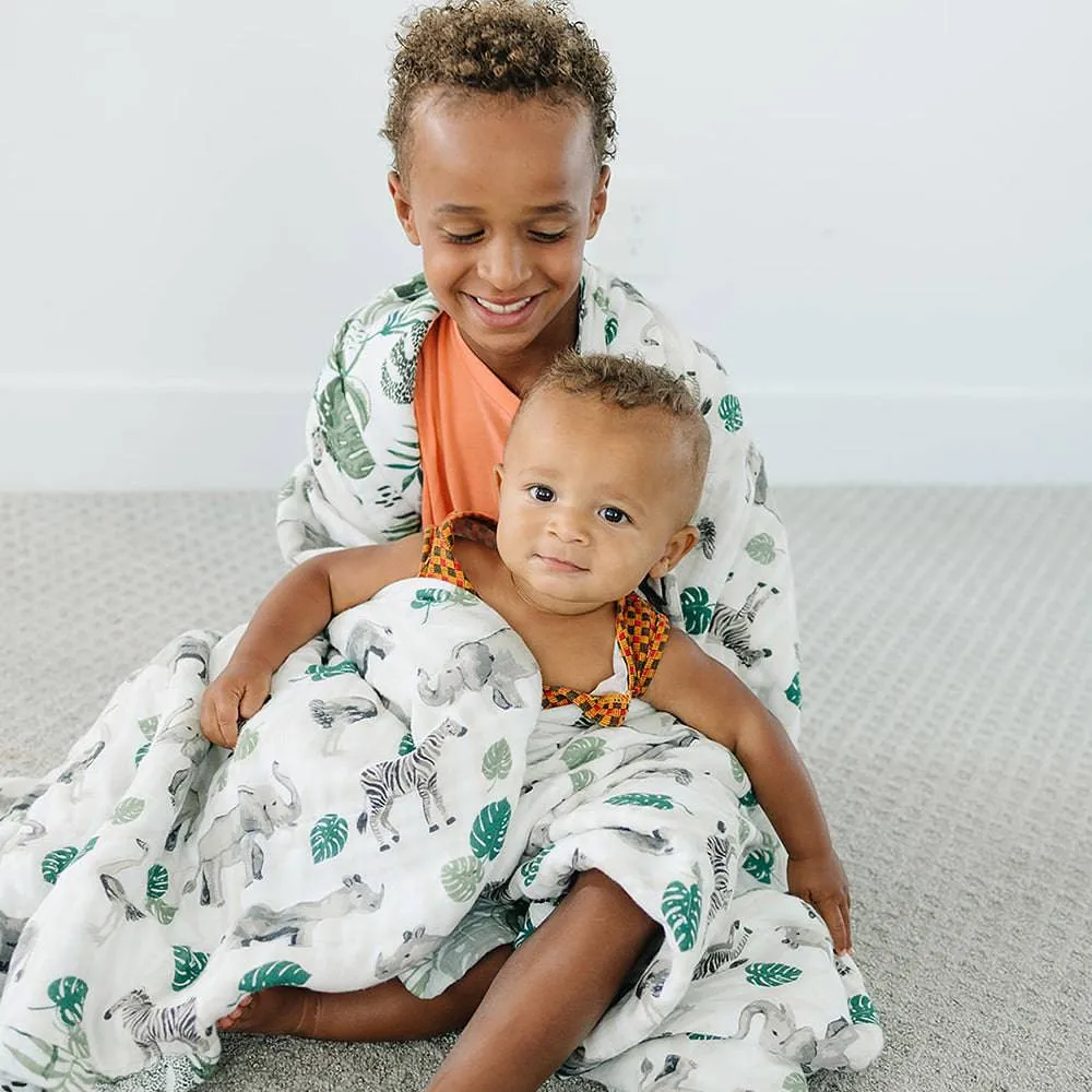 Jungle   Rainforest Classic Muslin Super Snuggle Blanket
