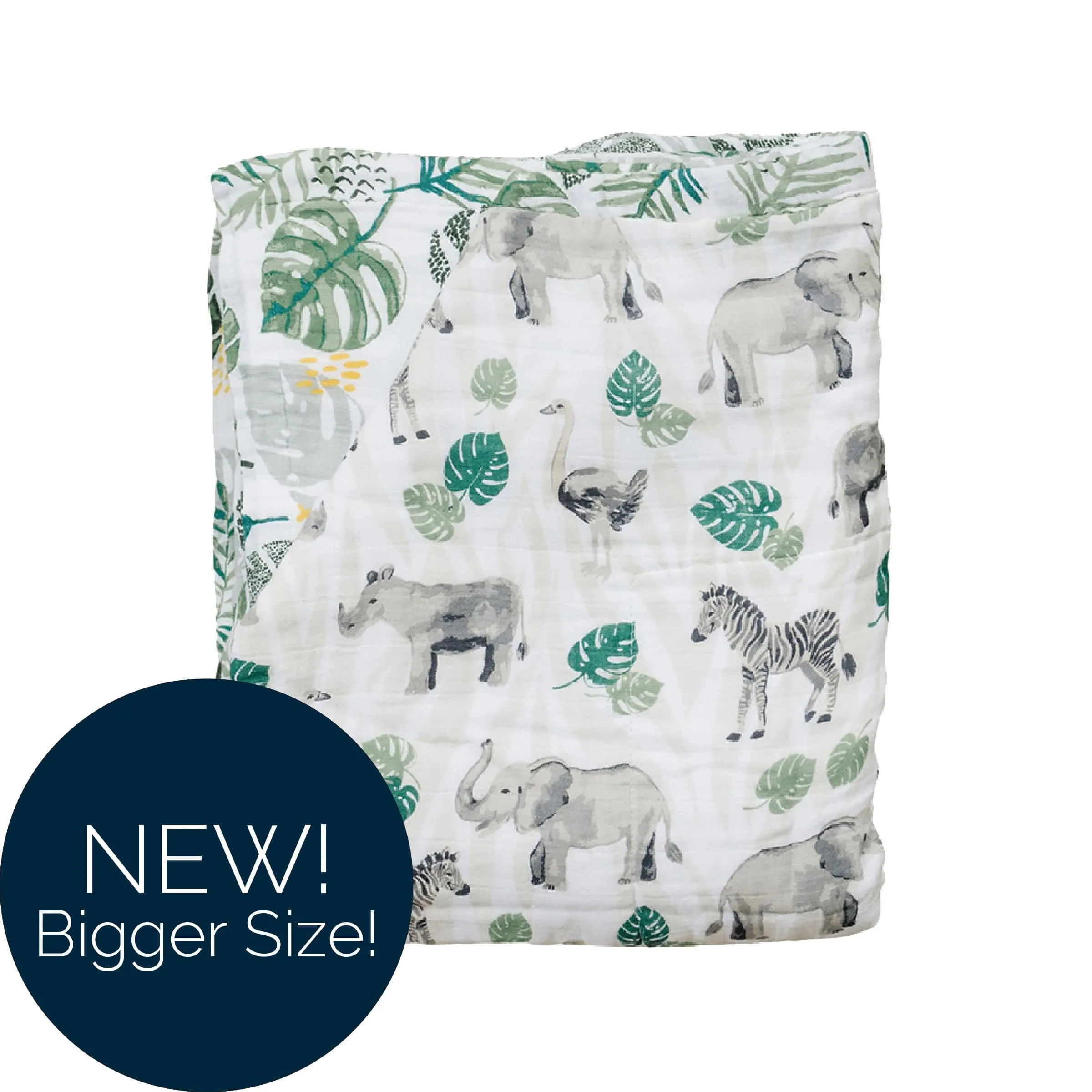 Jungle   Rainforest Classic Muslin Super Snuggle Blanket